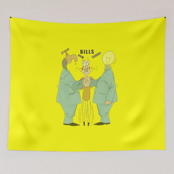 Item preview, utility companies paying bills funny editorial cartoon designed and sold by twobillion.