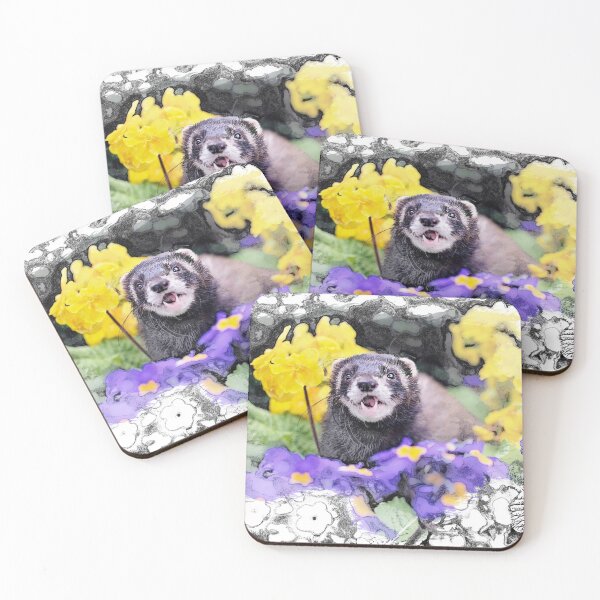 Item preview, Kalani Beautiful Dark Polecat Ferret designed and sold by PurpleBluesPets.