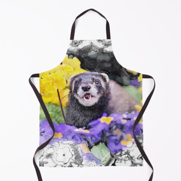 Item preview, Kalani Beautiful Dark Polecat Ferret designed and sold by PurpleBluesPets.