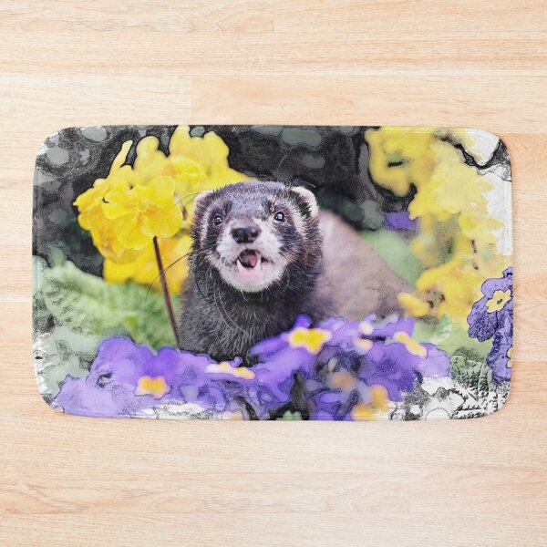 Item preview, Kalani Beautiful Dark Polecat Ferret designed and sold by PurpleBluesPets.
