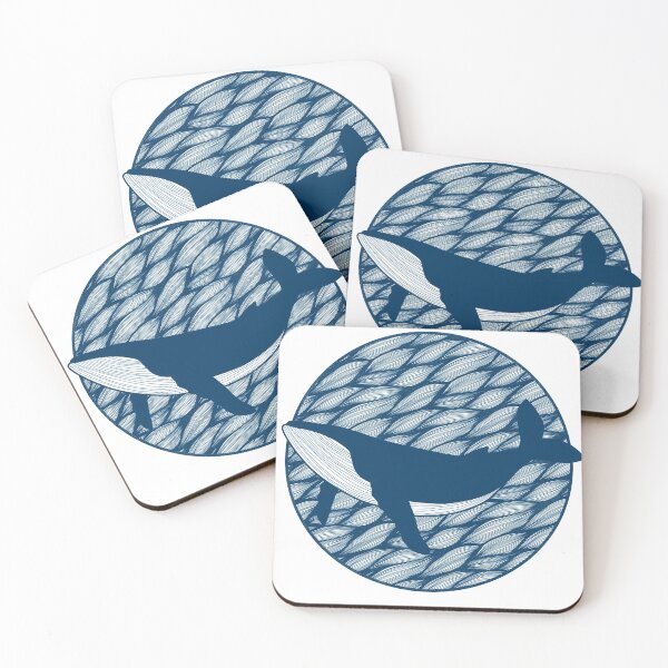 Item preview, Blue whale in the ocean designed and sold by KarinaKalina.