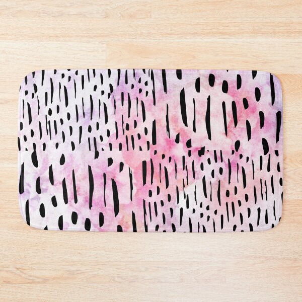 Item preview, Vertical Brush Strokes Chekered Pattern- Pink designed and sold by Designs By YL.