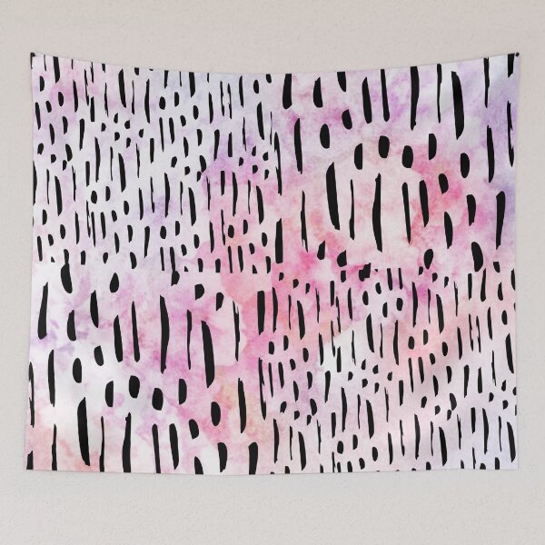 Item preview, Vertical Brush Strokes Chekered Pattern- Pink designed and sold by Designs By YL.