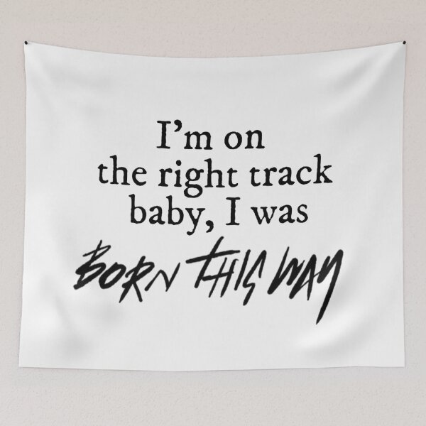 Item preview, Baby i was born this way gaga designed and sold by AlertStore.