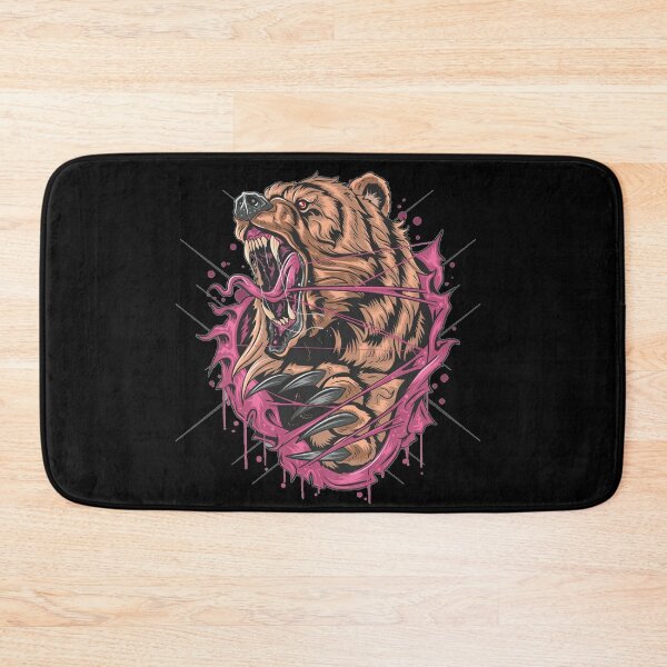 Item preview, BEAR GRIZZLY ANGRY V ARTWORK ECTOR designed and sold by teemix.