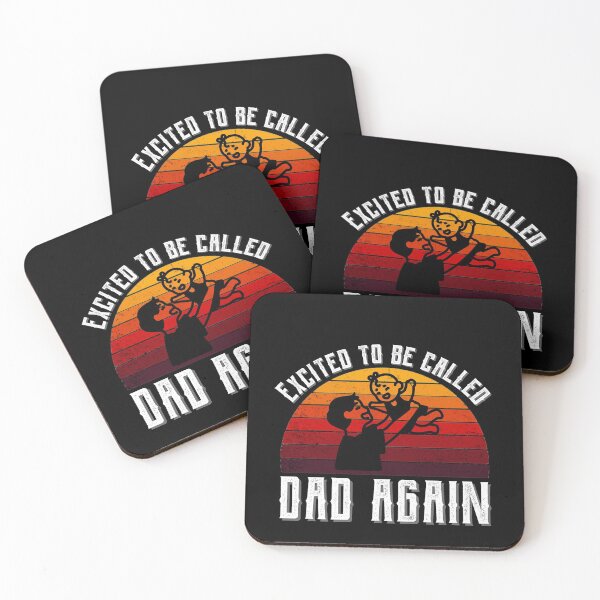 Item preview, Excited to be called dad again retro design designed and sold by DesignsVault.