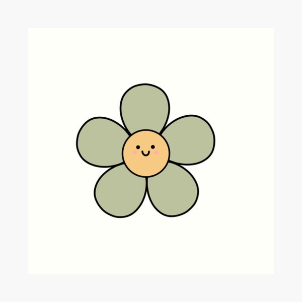 Green Smiley Flower\