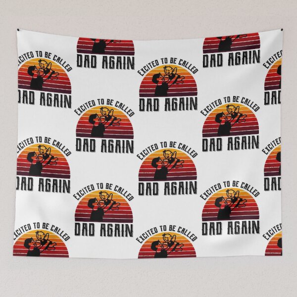 Item preview, Retro excited to be called dad again design designed and sold by DesignsVault.