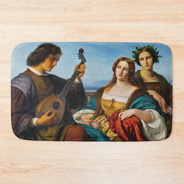 Item preview, Minstrel and two listening Ladies - Karl Ferdinand Sohn designed and sold by brushandframes.