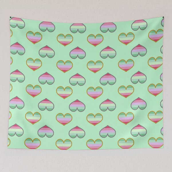 Item preview, Abrosexual + Abroromantic Pride Hearts designed and sold by Roxzania.