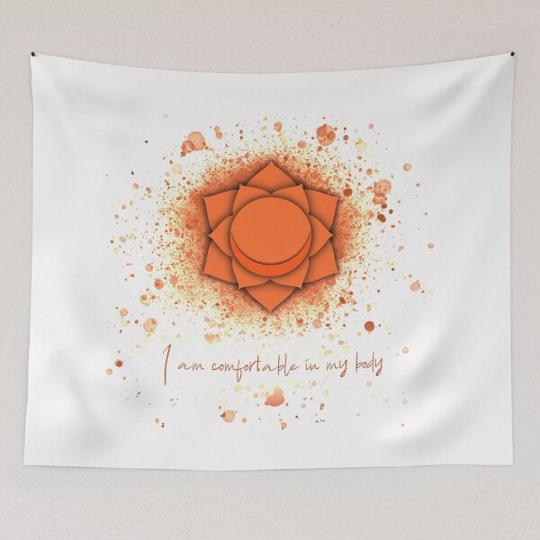 Item preview, Sacral Chakra Design / I am comfortable in my body designed and sold by blacklittlemoon.