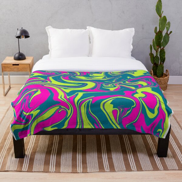 Aperçu de l'œuvre Nappe d'huile sarcelle électrique créée et vendue par WildNClassyFun.