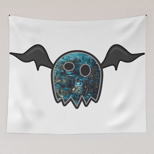 Item preview, Cityscape Winged Ghost designed and sold by BuzzySpaceBee.