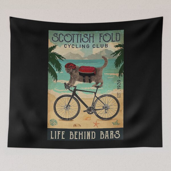 Item preview, Scottish Fold cat gift life behind bar designed and sold by Douglafa.