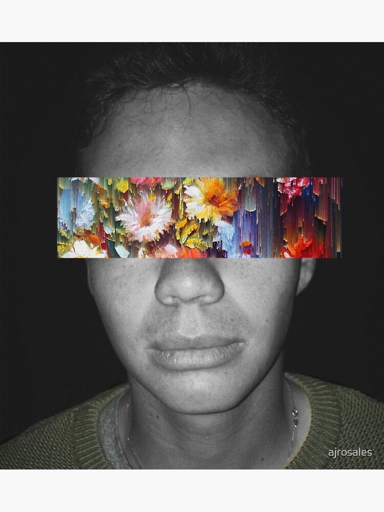 "flower face" Poster for Sale by ajrosales Redbubble