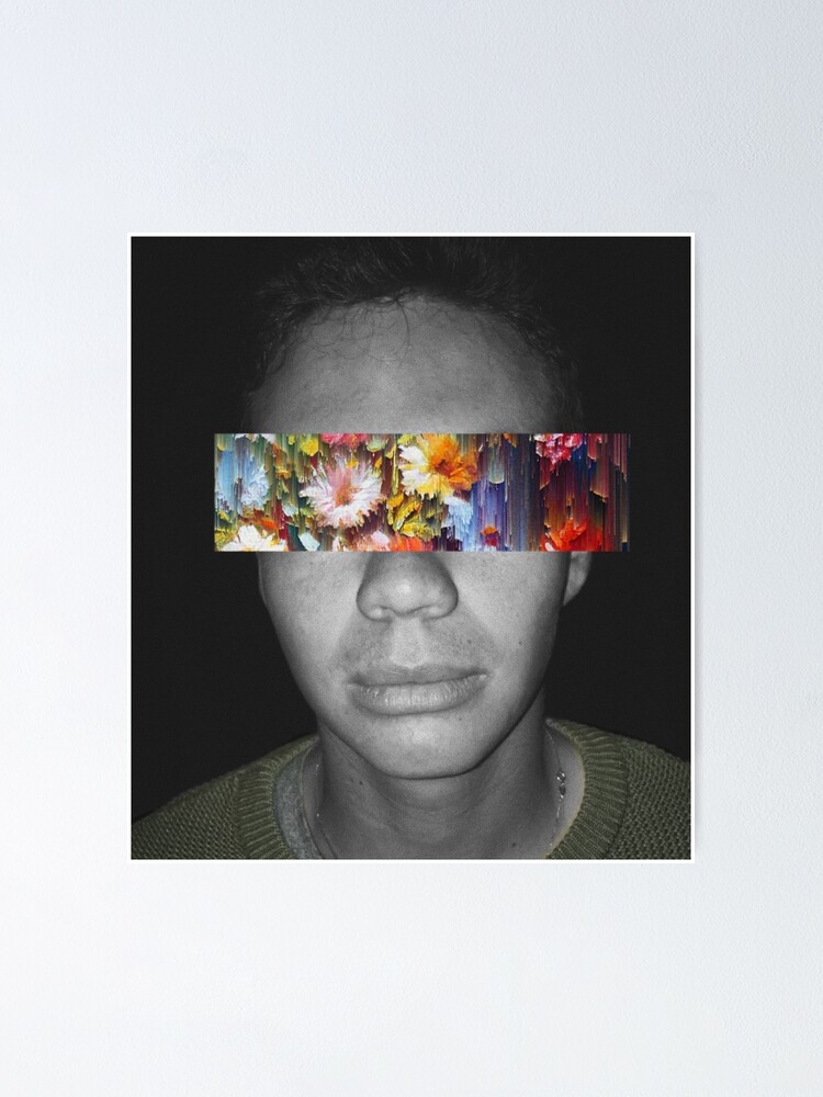 "flower face" Poster for Sale by ajrosales Redbubble