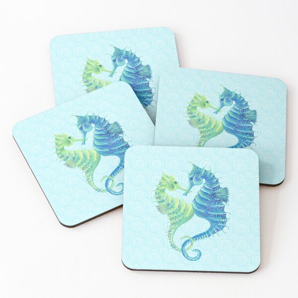 Item preview, Seahorse Love on Spirals designed and sold by Wendy Custer.