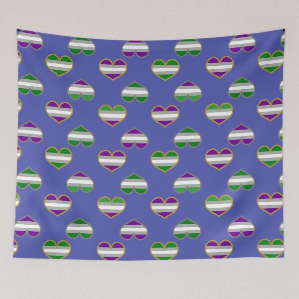 Item preview, Grey Aroace Mix Pride Hearts designed and sold by Roxzania.