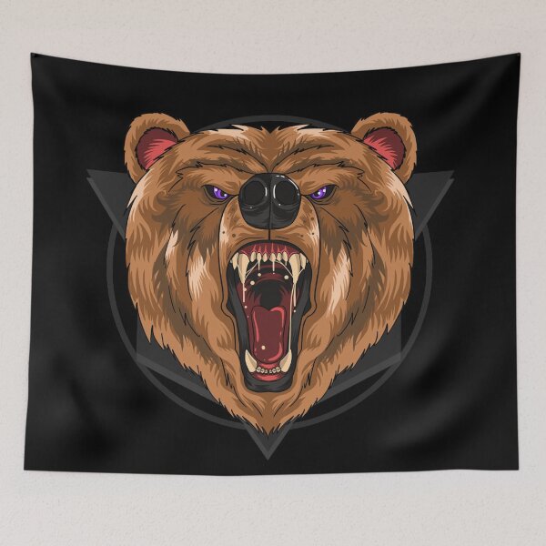 Item preview, BEAR GRIZZLY VECTOR designed and sold by teemix.