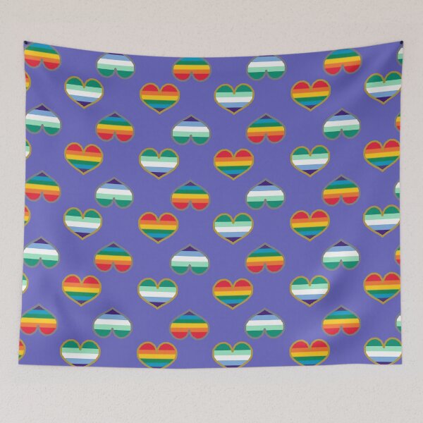 Item preview, Vincian + Gay Pride Hearts designed and sold by Roxzania.