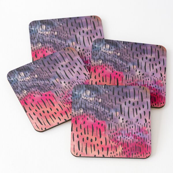 Item preview, Vertical Brush Strokes Chekered Pattern- Purple To Red  designed and sold by Designs By YL.
