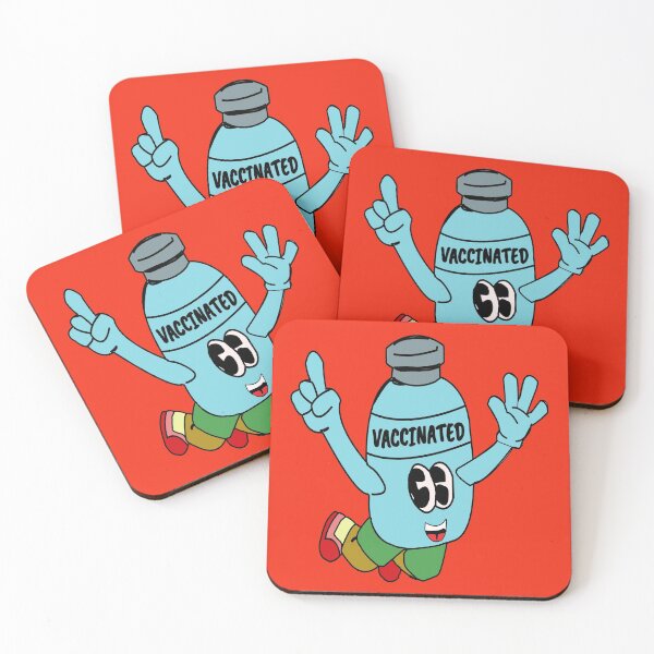 Item preview, vaccinated funny vaccine bottle colorful cartoon designed and sold by twobillion.