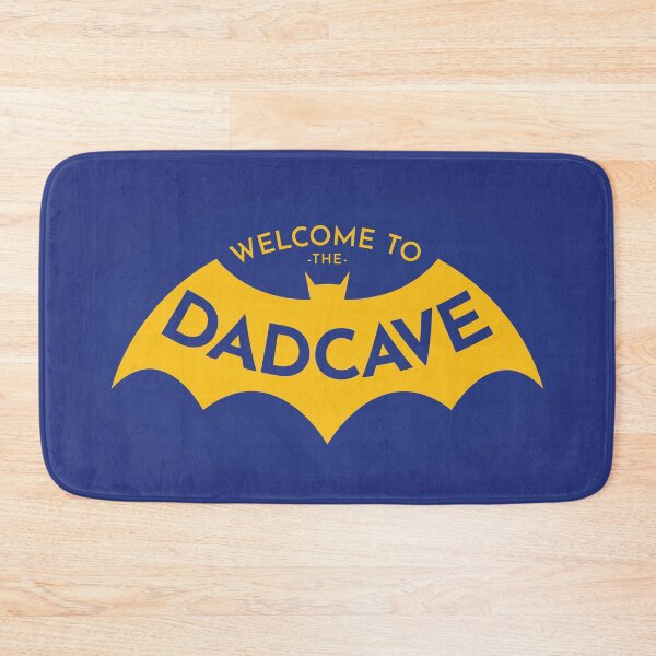 Item preview, Welcome to the Dad Cave blue yellow oval designed and sold by OddPop.