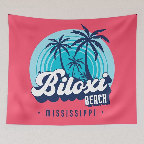 Item preview, Retro Sunset Biloxi Beach, Mississippi designed and sold by SLAG-Creative.