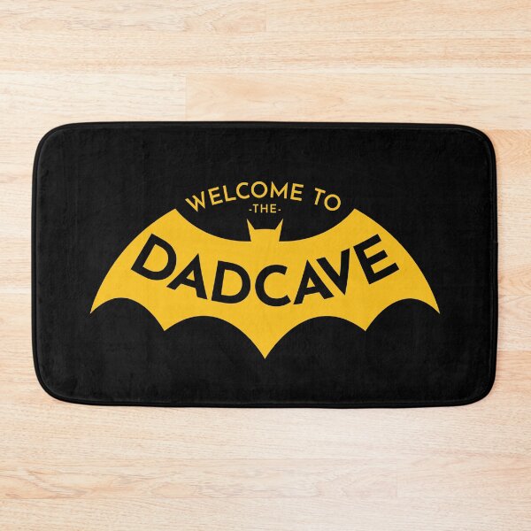Item preview, Welcome to the Dad Cave black yellow oval designed and sold by OddPop.