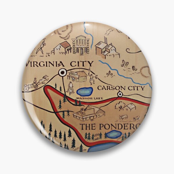 Item preview, Map to Illustrate the Ponderosa in Nevada designed and sold by WilliamResset.