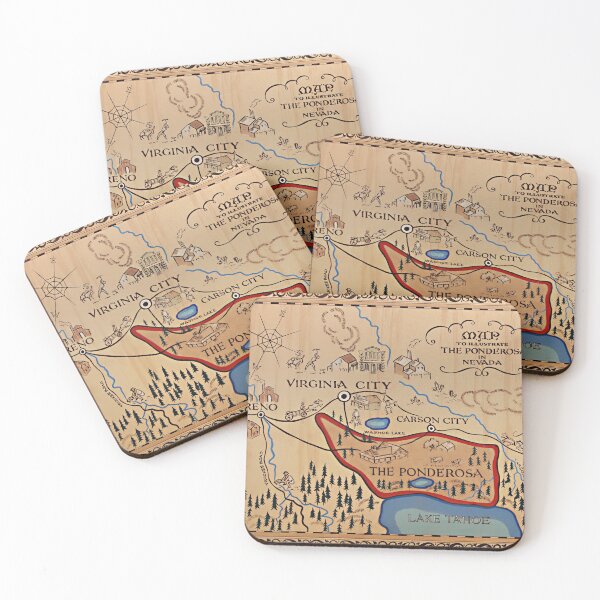 Item preview, Map to Illustrate the Ponderosa in Nevada designed and sold by WilliamResset.