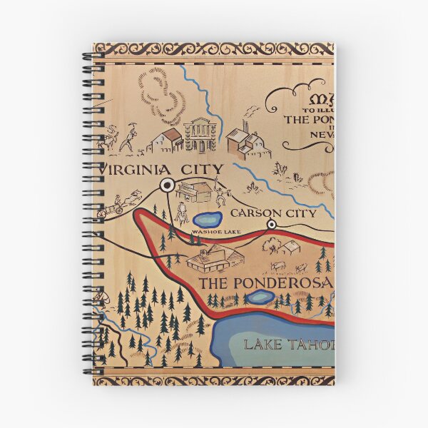 Item preview, Map to Illustrate the Ponderosa in Nevada designed and sold by WilliamResset.