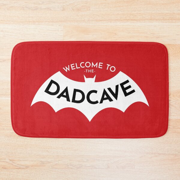 Item preview, Welcome to the Dad Cave red black oval designed and sold by OddPop.