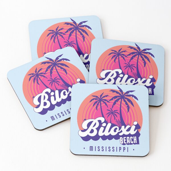 Item preview, Retro Sunset Biloxi Beach, Mississippi designed and sold by SLAG-Creative.