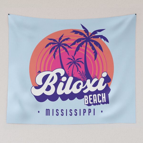 Item preview, Retro Sunset Biloxi Beach, Mississippi designed and sold by SLAG-Creative.