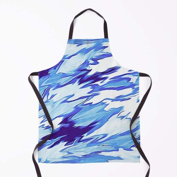 Aperçu de l'œuvre Peinture numérique expressionniste abstraite en bleu et blanc créée et vendue par LaRoach Digital Arts.