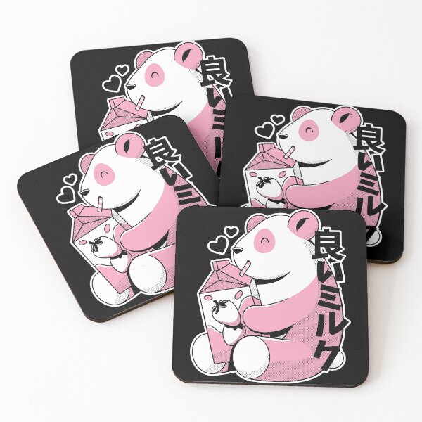 Item preview, Kawaii Panda Drinking Strawberry Milk designed and sold by Hoiho Adventure Shirts.