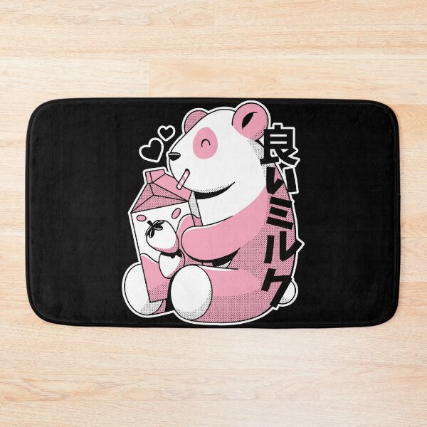 Item preview, Kawaii Panda Drinking Strawberry Milk designed and sold by Hoiho Adventure Shirts.