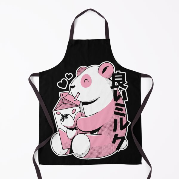 Item preview, Kawaii Panda Drinking Strawberry Milk designed and sold by Hoiho Adventure Shirts.