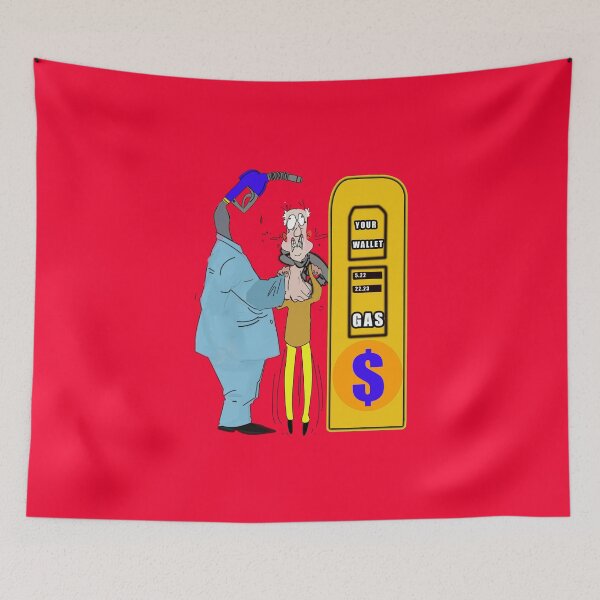 Item preview, gas and fuel prices funny gas station editorial cartoon designed and sold by twobillion.