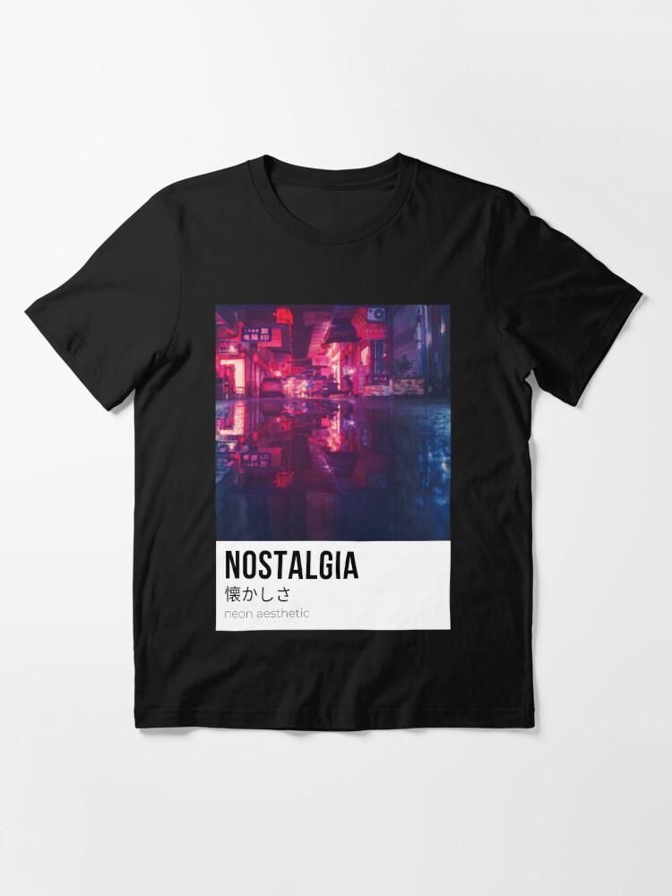 Nostalgia Neon City Lights Lofi Red Blue Aesthetic T Shirt For Sale By Vershiro Redbubble Vershiro T Shirts Tokyo T Shirts Japan T Shirts