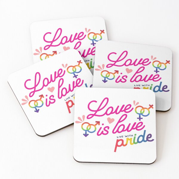 Item preview, love is love, live with pride designed and sold by CounselorsRUs.