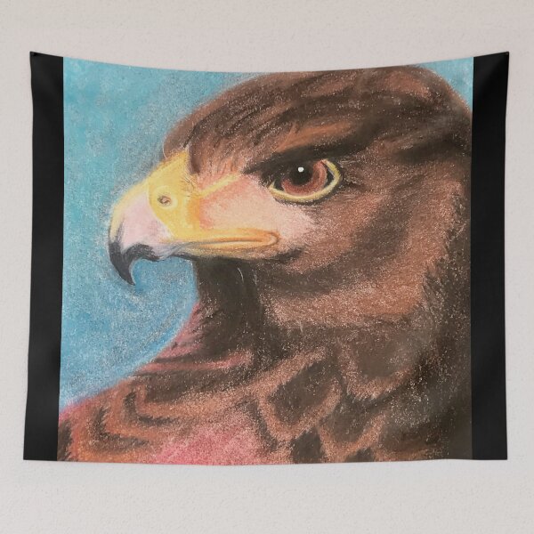Item preview, Red Hawk Chalk Pastel Art designed and sold by Lady-Lilac.