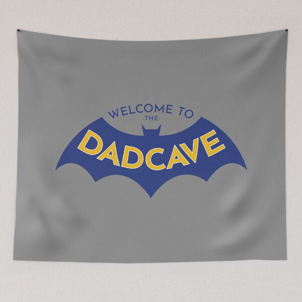 Item preview, Welcome to the Dad Cave blue yellow designed and sold by OddPop.