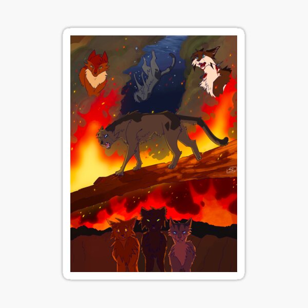 Vista previa del artículo con la obra «Escena del fuego Ashfur», diseñado y vendido por Slizzo1234.