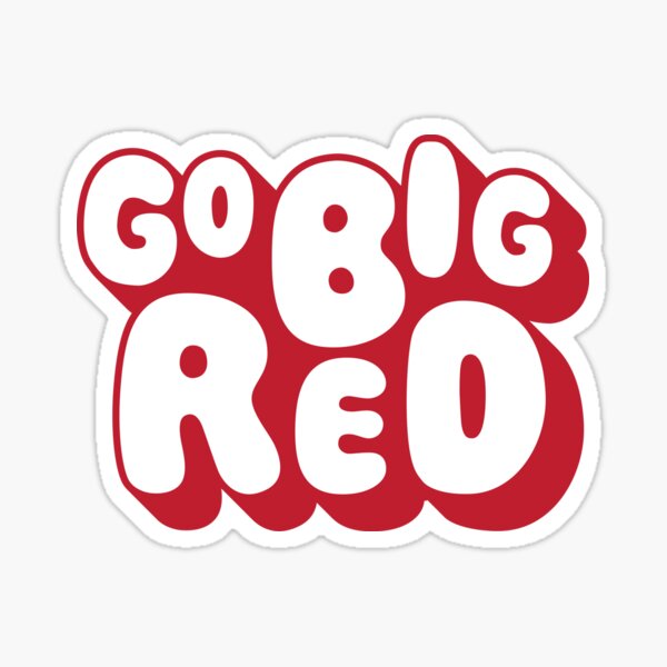 Cornell Big Red Bubble Type Sticker
