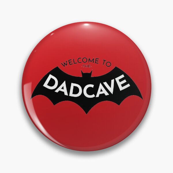 Item preview, Welcome to the Dad Cave black on red designed and sold by OddPop.