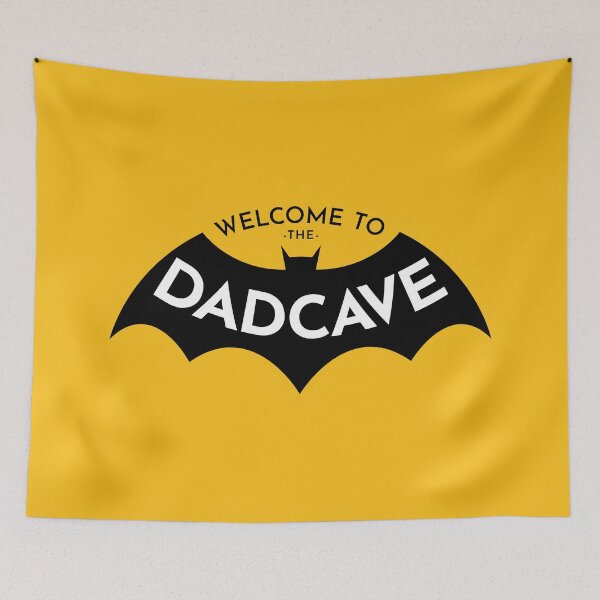 Item preview, Welcome to the Dad Cave black on yellow designed and sold by OddPop.