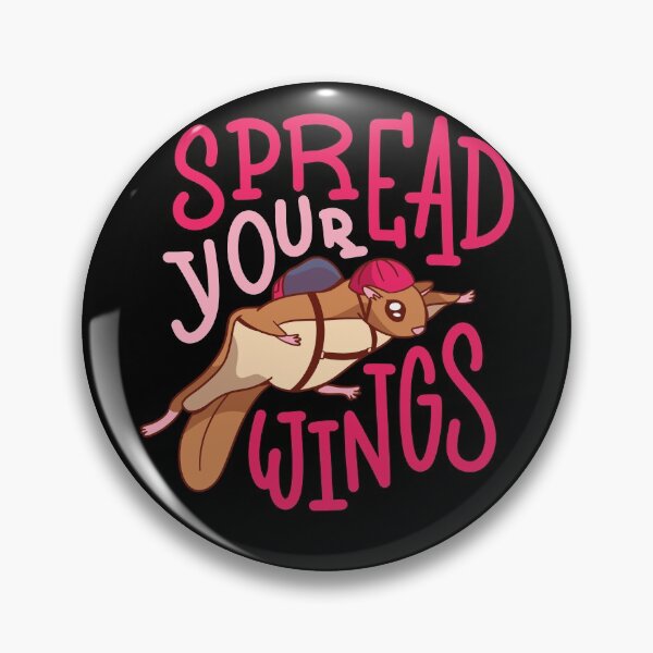 Item preview, Spread Your Wings Motivational Flying Squirrel designed and sold by Hoiho Adventure Shirts.