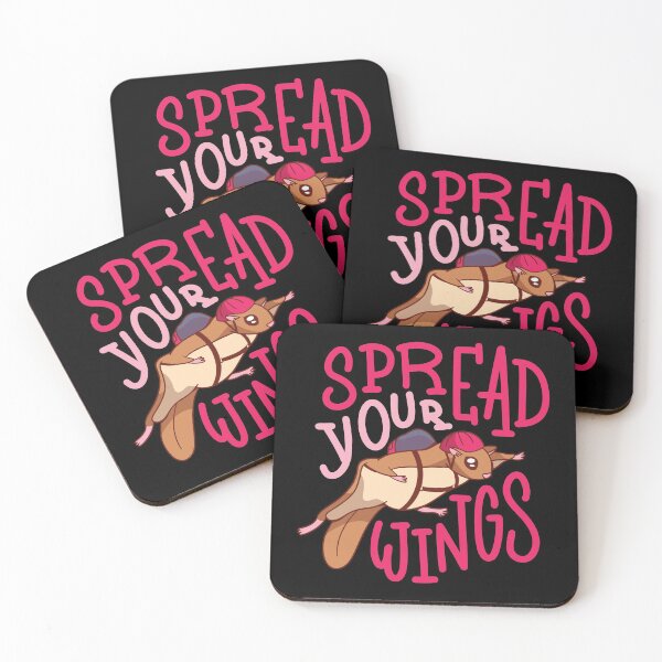 Item preview, Spread Your Wings Motivational Flying Squirrel designed and sold by Hoiho Adventure Shirts.